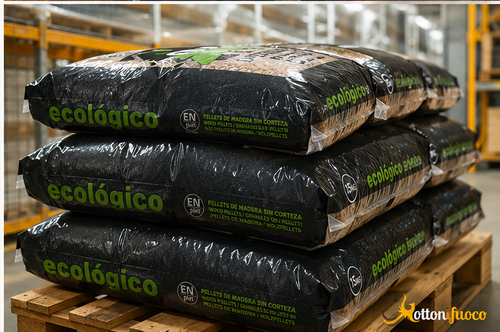 Pellet di Pino HQ certificato ENplus A1 – Bancale 65 sacchi da 15 kg