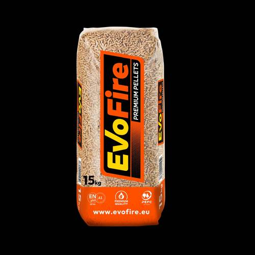 Pellet di Conifere EvoFire certificato ENplus A1 / PEFC – Bancale 66 sacchi da 15 kg