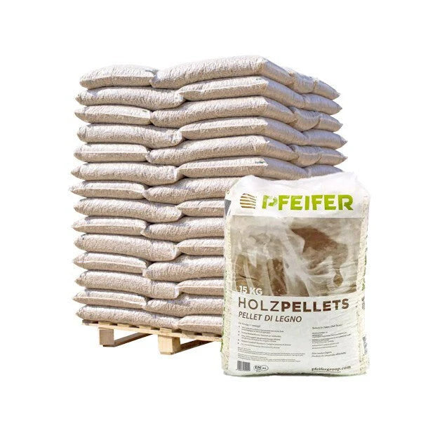 Pellet di Abete Pfeifer certificato ENplus A1 – Bancale 70 sacchi da 15kg